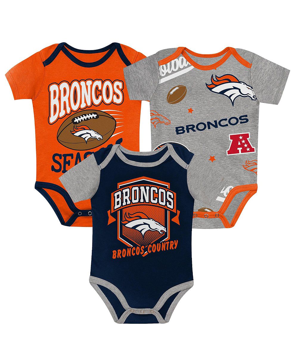 Outerstuff детский комбинезон Creeper для мальчиков и девочек, 3 предмета, Denver Broncos