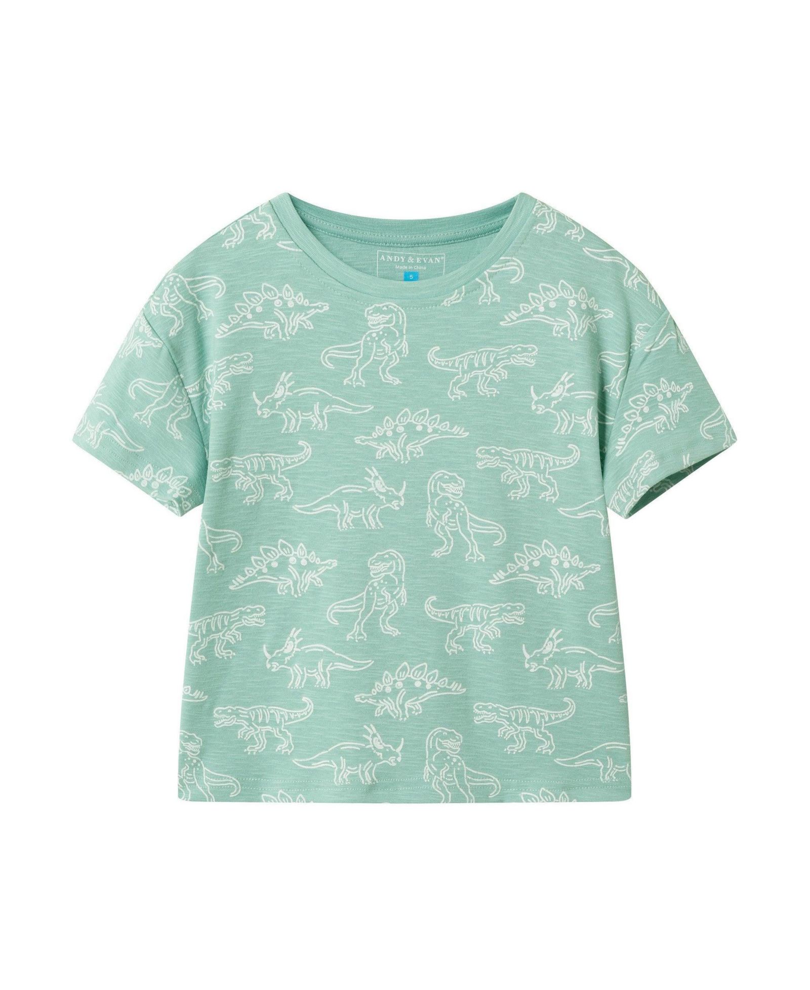 Andy & Evan Toddler Boys Allover Dino Graphic Tee
