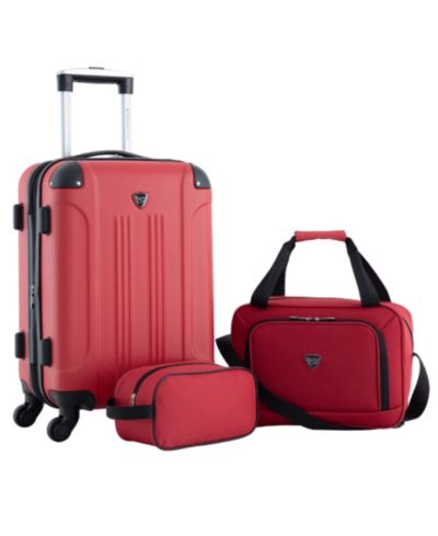 Travelers Club Chicago 3-Piece Hardside Luggage Set