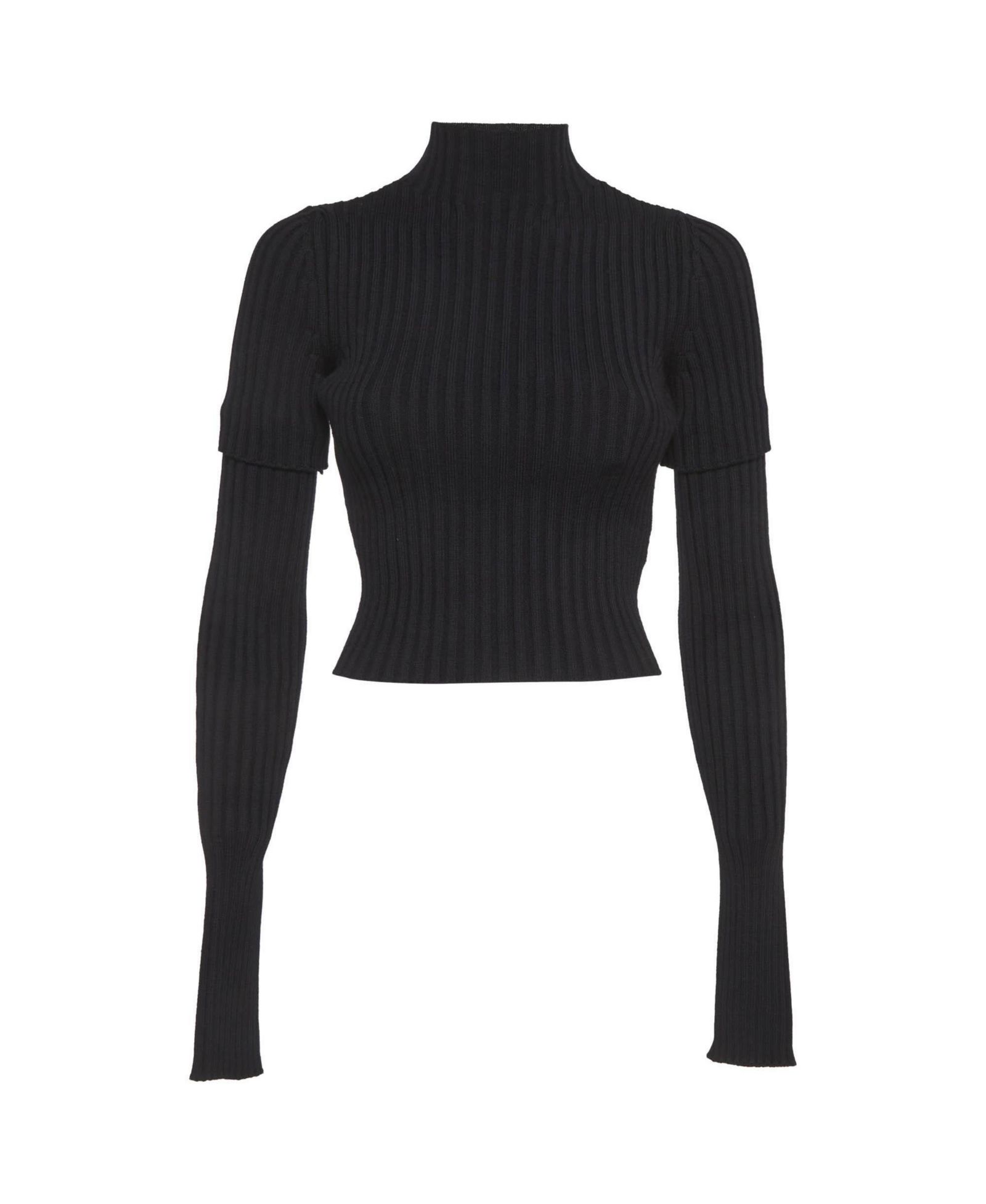 Женский свитер Balenciaga Rib Knit Cut Up Sleeves (б/у)