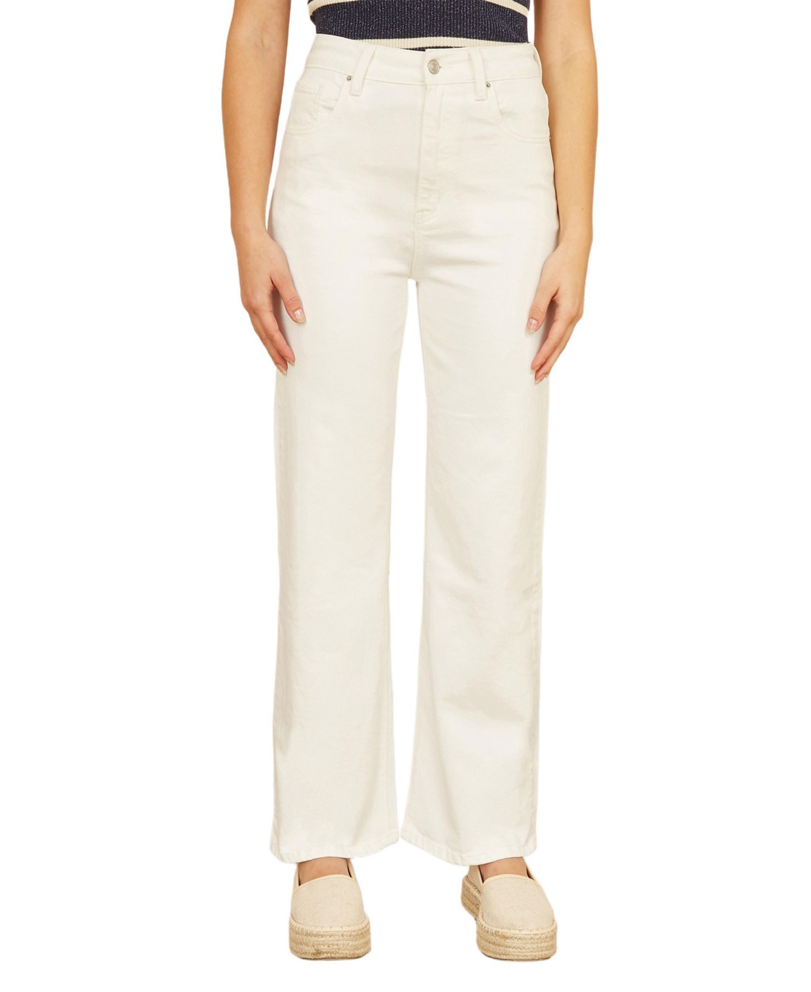 Yumi Women's Wide Leg High Waist Jeans