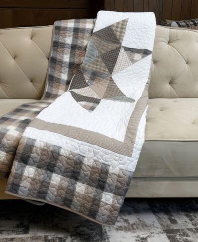 Реверсивный плед Donna Sharp Smoky Star Cotton 50" x 60"