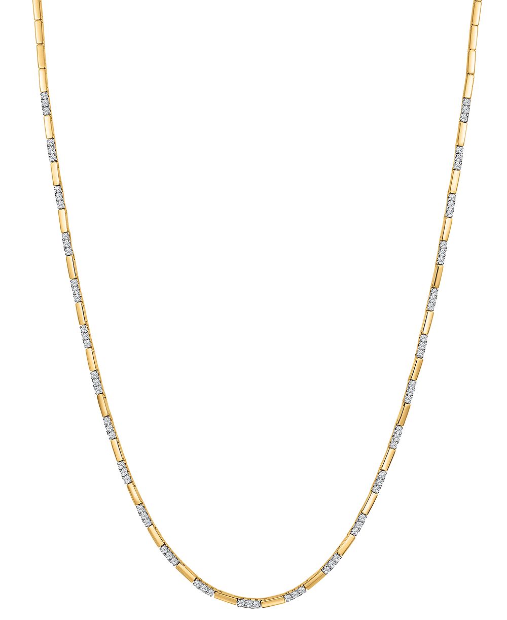 Колье Macy's с бриллиантами (1/2 ct. t.w.) в золоте 10k Yellow Gold