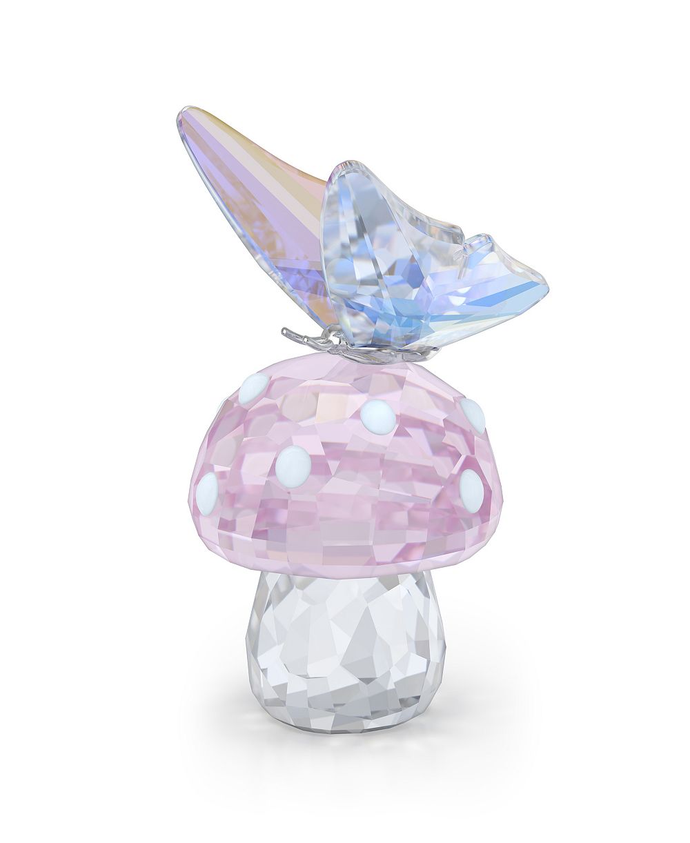 Хрустальная фигурка Swarovski Capsule в форме гриба и бабочки