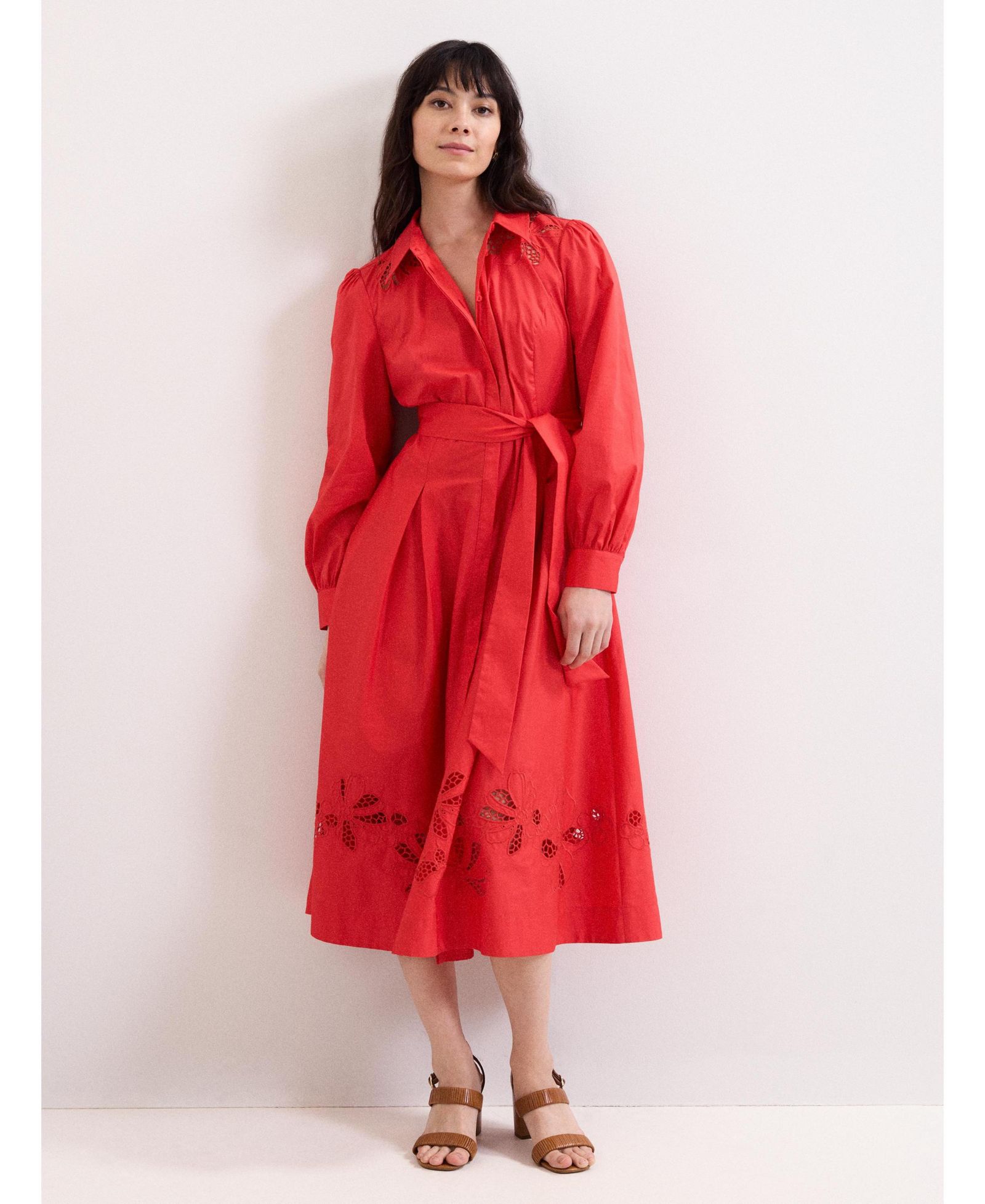 Платье миди Phase Eight Women's Kim Cutwork Hem
