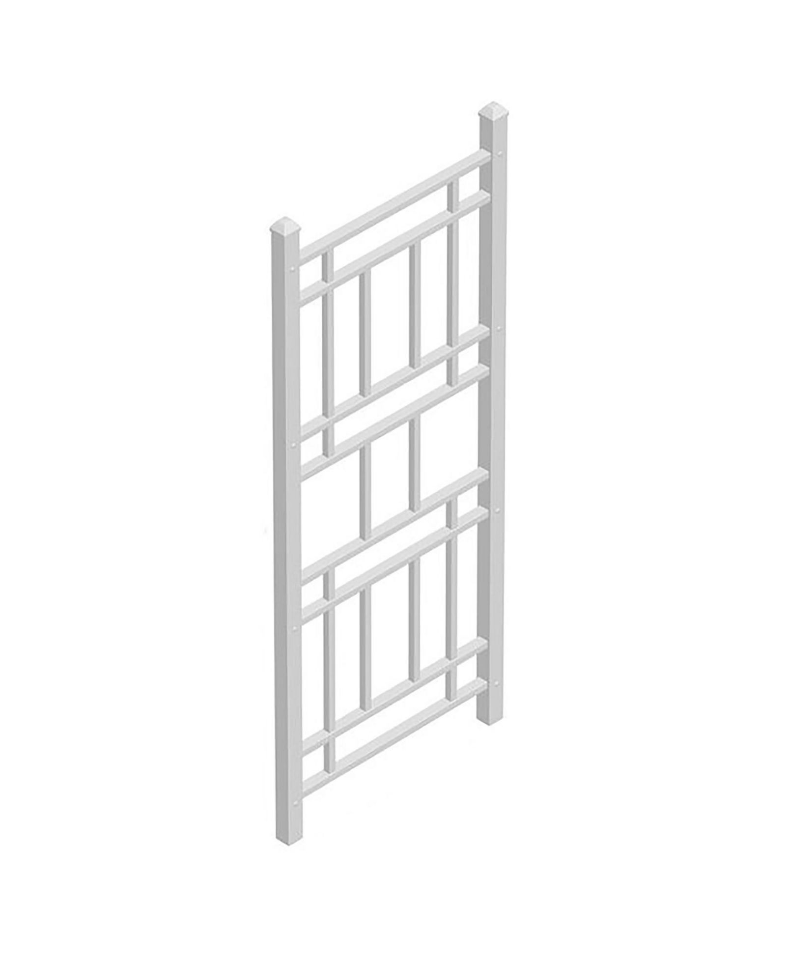 Dura-Trel Wellington садовая решетка из ПВХ White, 28 x 75 Inch