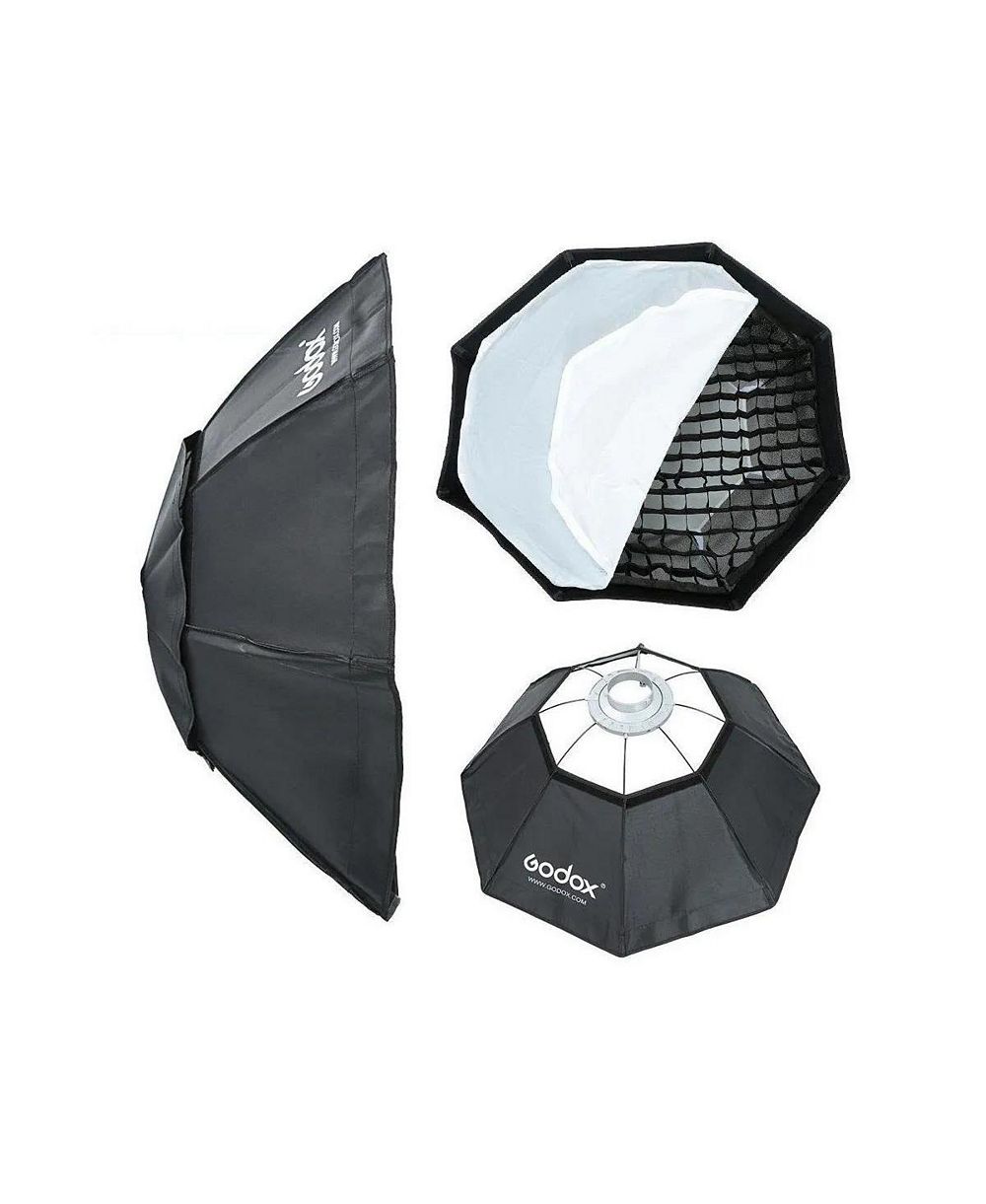 Godox 47 inch Octagon Softbox with Bowens Mounting, Grid and Hook-and-Loop Fastener