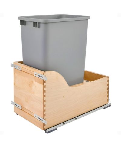 Выдвижной мусорный контейнер Rev-A-Shelf Single Pullout Soft-Close