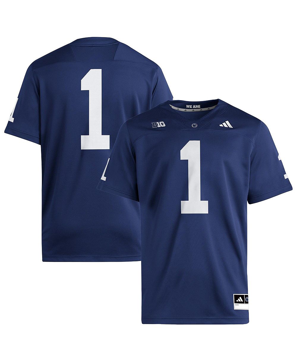Мужская джерси Adidas Penn State Nittany Lions Home Premier Navy #1