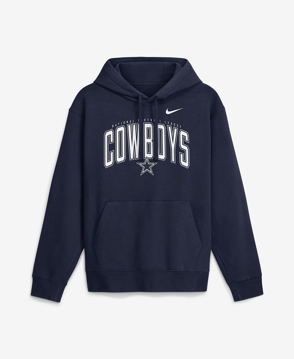 Nike Men's Navy Dallas Cowboys Expect Victory Club Fleece Pullover Hoodie