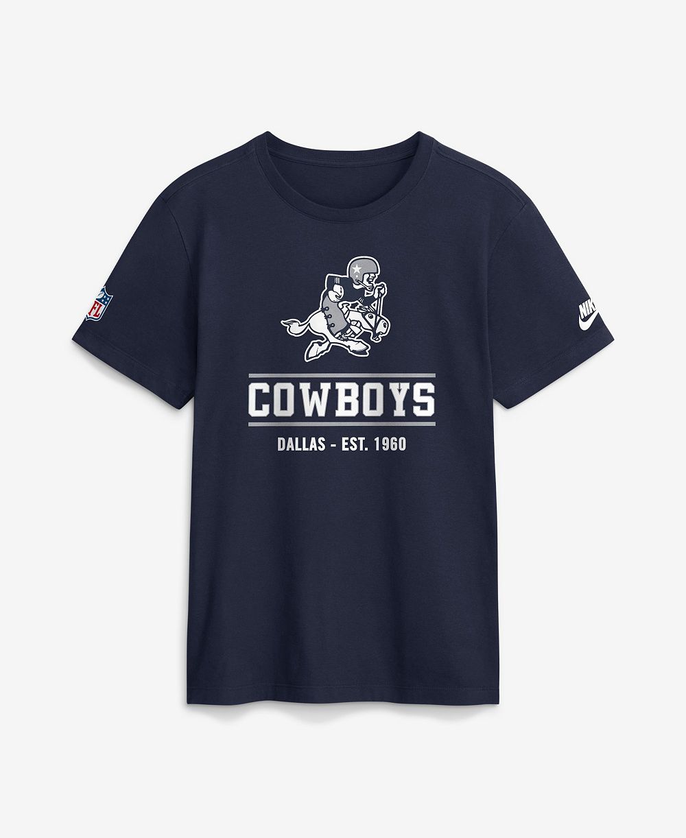 Nike Men's Dallas Cowboys Always Prepared Essential Long-Sleeve Screen-Print T-Shirt