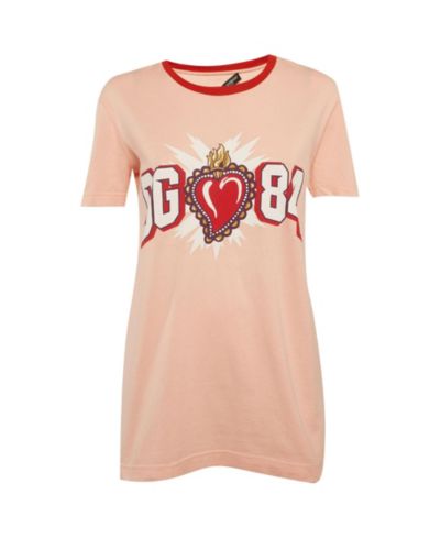 Pre-Owned Dolce & Gabbana Женская футболка с принтом и круглым вырезом