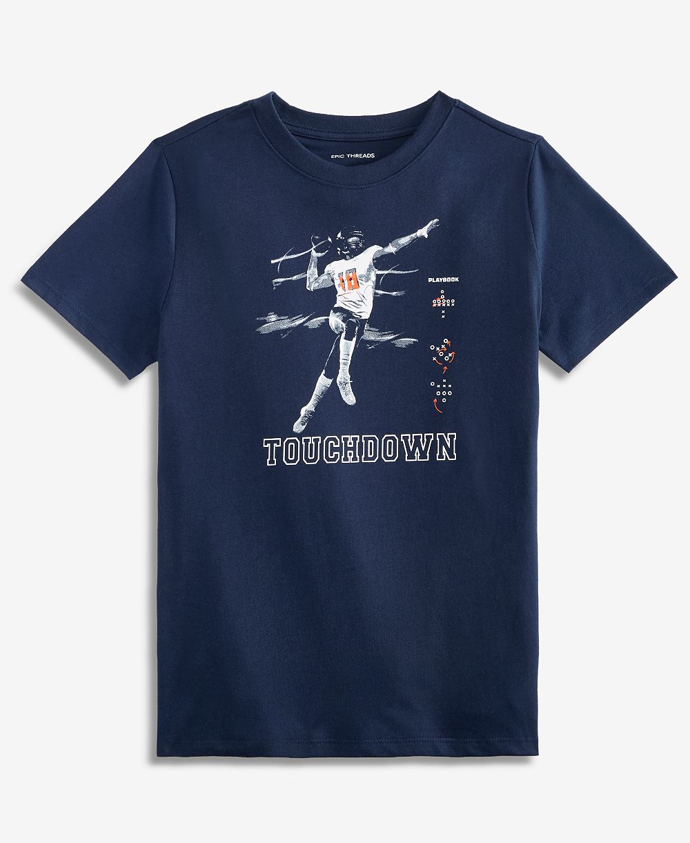 Epic Threads Boys' XS-XL Short-Sleeve Touchdown T-Shirt, Macy's Exclusive