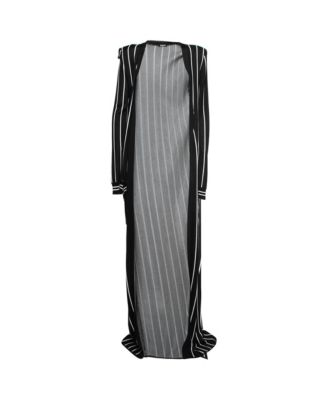 Женский вязаный кардиган Balmain Striped Knit Long Open, б/у