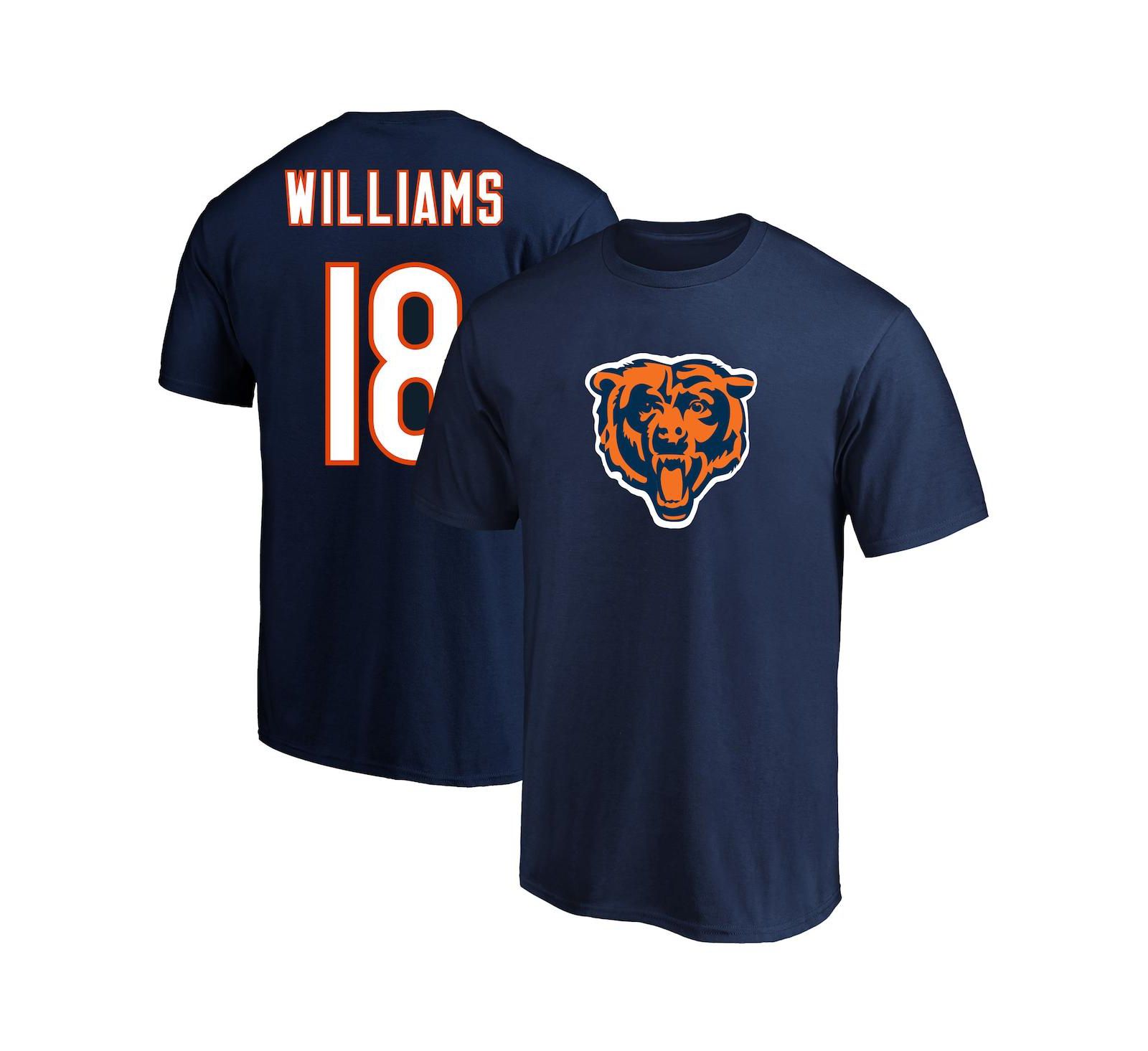 Fanatics Мужская футболка Caleb Williams Chicago Bears Big & Tall с именем и номером