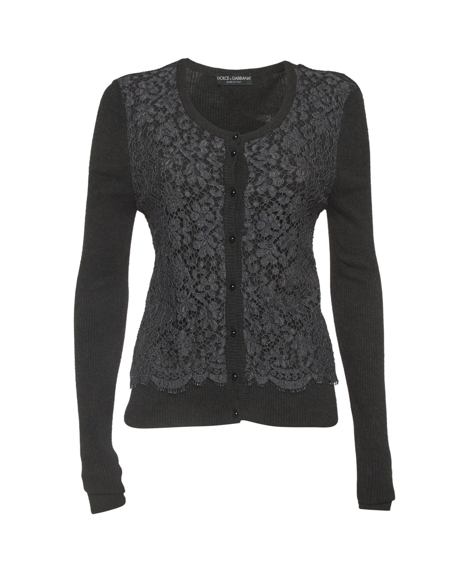Кардиган Pre-Owned Dolce & Gabbana Women's Lace And Rib Knit