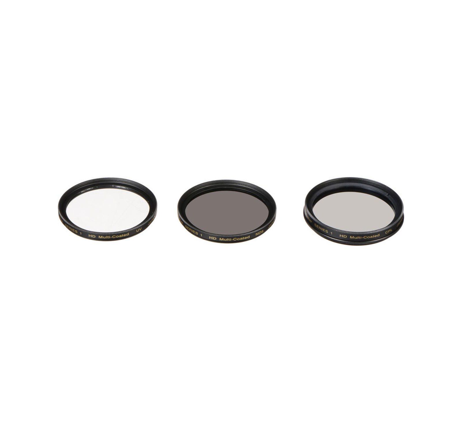 Vivitar 3-Piece UV/CPL/ND8 62mm Filter Kit