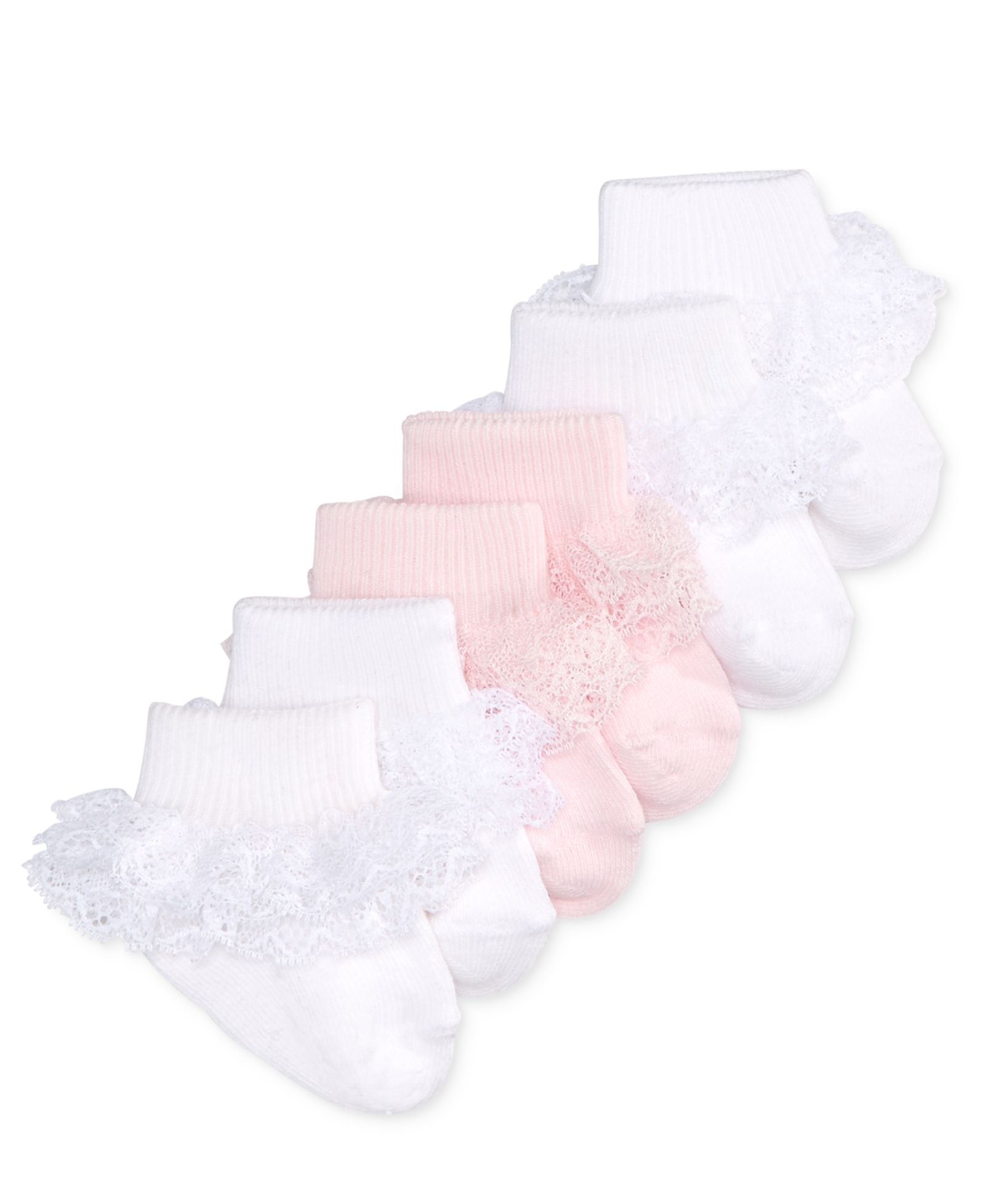 First Impressions Baby Girls Lace Socks, Pack of 3, Created for Macy's