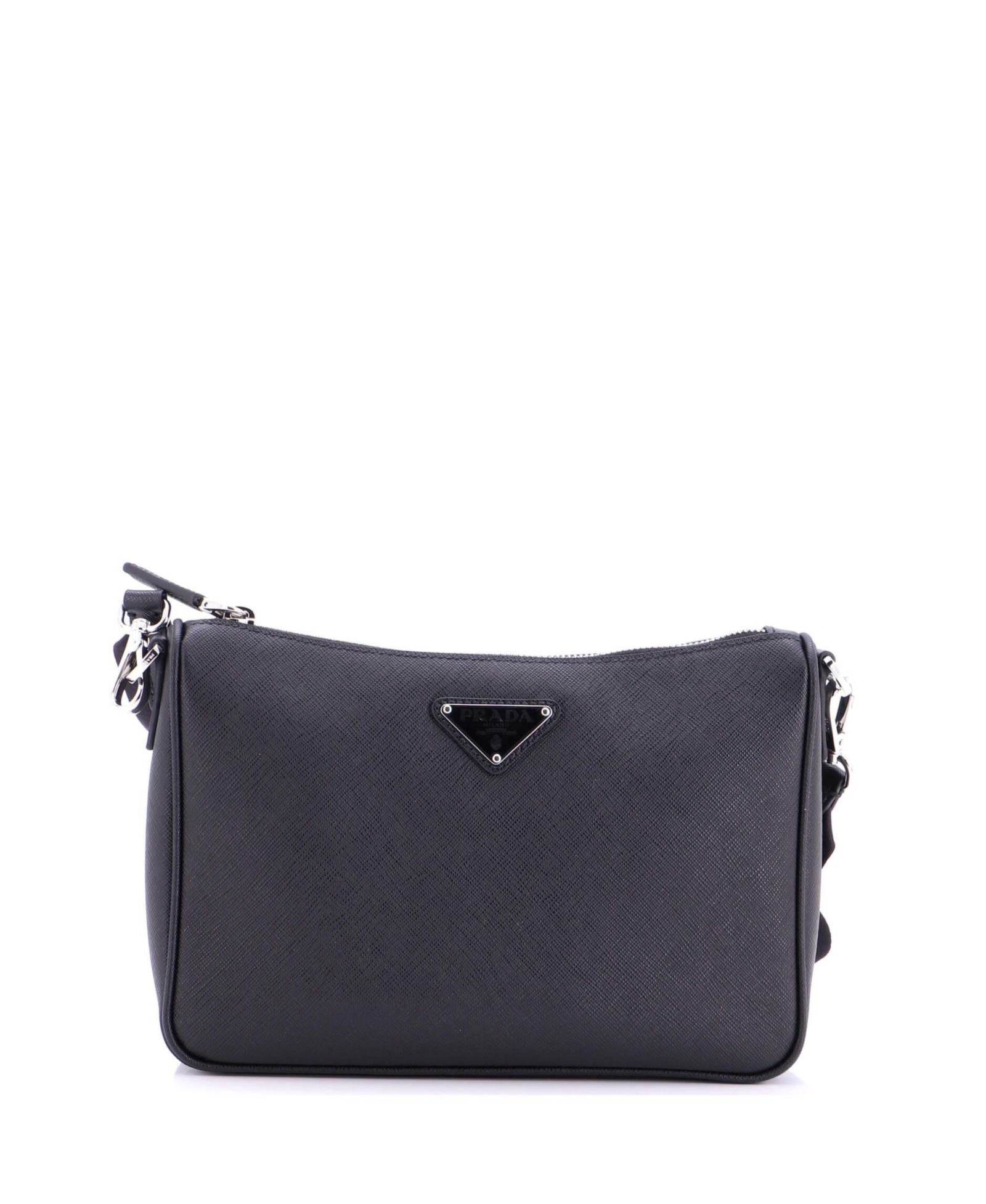 Б/у сумка-мессенджер Prada Small Re-Edition из кожи Сафьяно с молнией