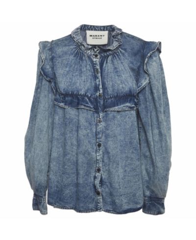 Pre-Owned Isabel Marant Женская блузка из шамбраи с ворсистым швом