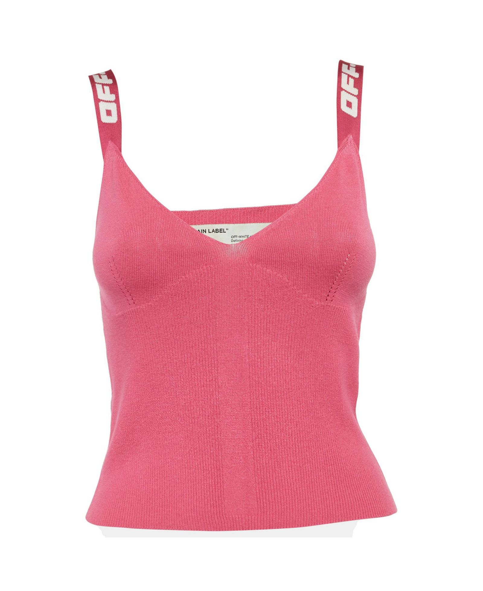 Pre-Owned Off-White Women's Stretch Knit Logo Band Tank Top