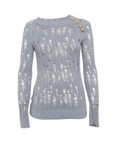 Pre-Owned Balmain Женский свитер Lurex Open Knit