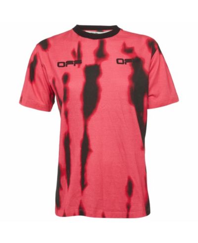 Футболка с логотипом Off-White, трикотажная, женская, б/у