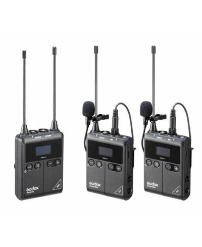 Беспроводная микрофонная система Godox WMicS1 UFH 2 с 2x Omni Lavalier Microphone
