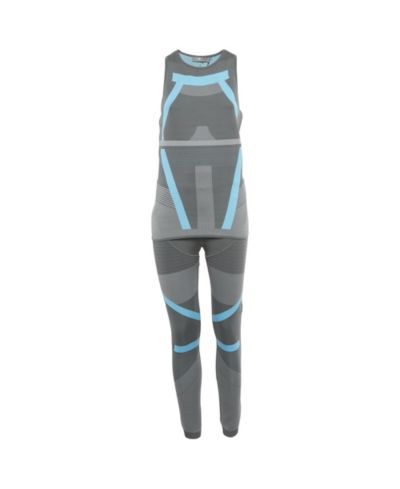 Pre-Owned Stella Mccartney Women's X Adidas Pattered Jersey Top and Leggings Active Wear Set