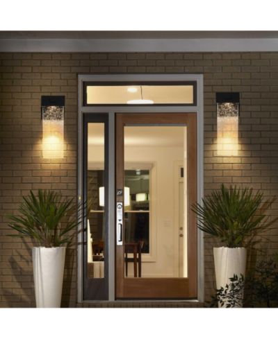 Комплект из 2 уличных настенных светильников Clihome LED Wall Sconce с хрусталем и датчиком света