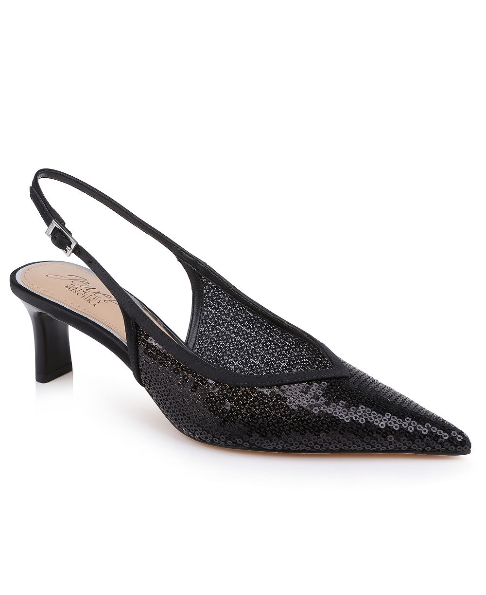 Jewel Badgley Mischka Женские туфли-лодочки Zabelle с открытым задом
