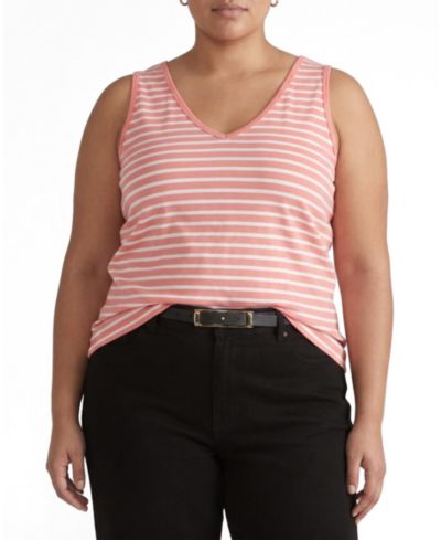 Portrait pink/white stripe