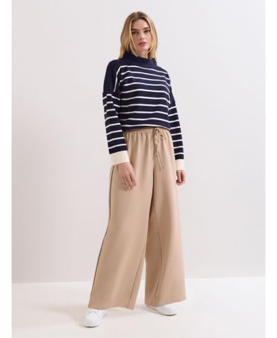 Phase Eight Women's Wide Leg Stripe Detail Skye Trousers