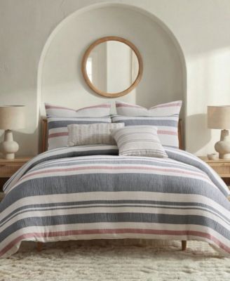 Levtex Home Pierre Textured 3-Piece Duvet Cover Set, Full/Queen