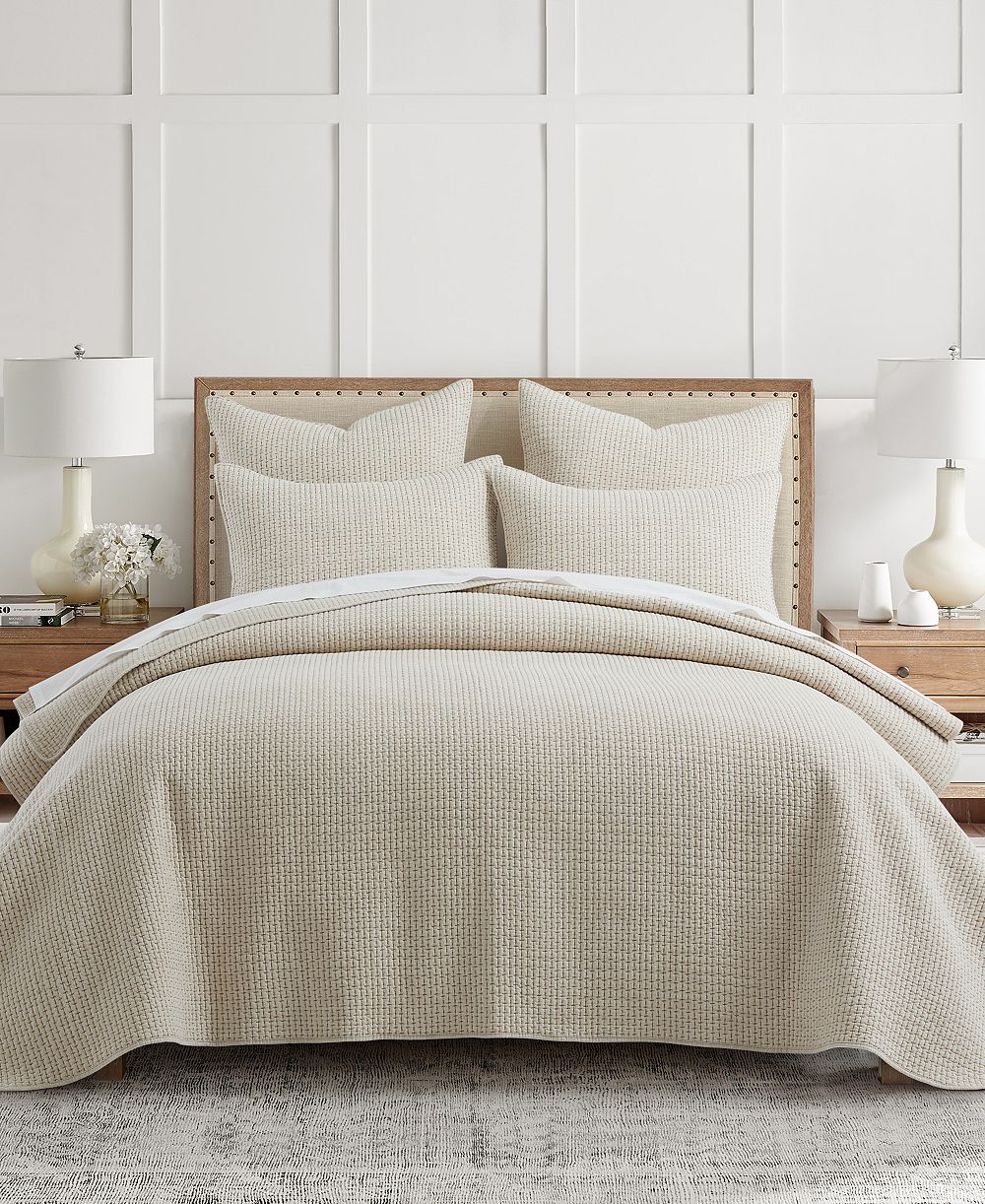 Levtex Home Pick-Stitch Artisan Textured 3-Piece Quilt Set, King/California King