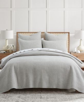 Комплект стеганого одеяла Levtex Home Pick-Stitch Artisan Textured, 2 предмета, Twin/Twin XL