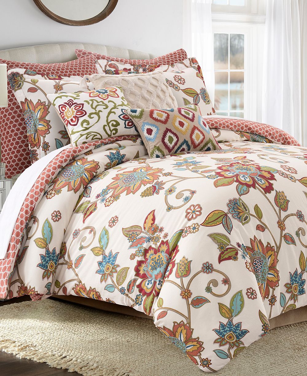 Levtex Home Clementine Reversible 2-Piece Duvet Cover Set, Twin/Twin XL