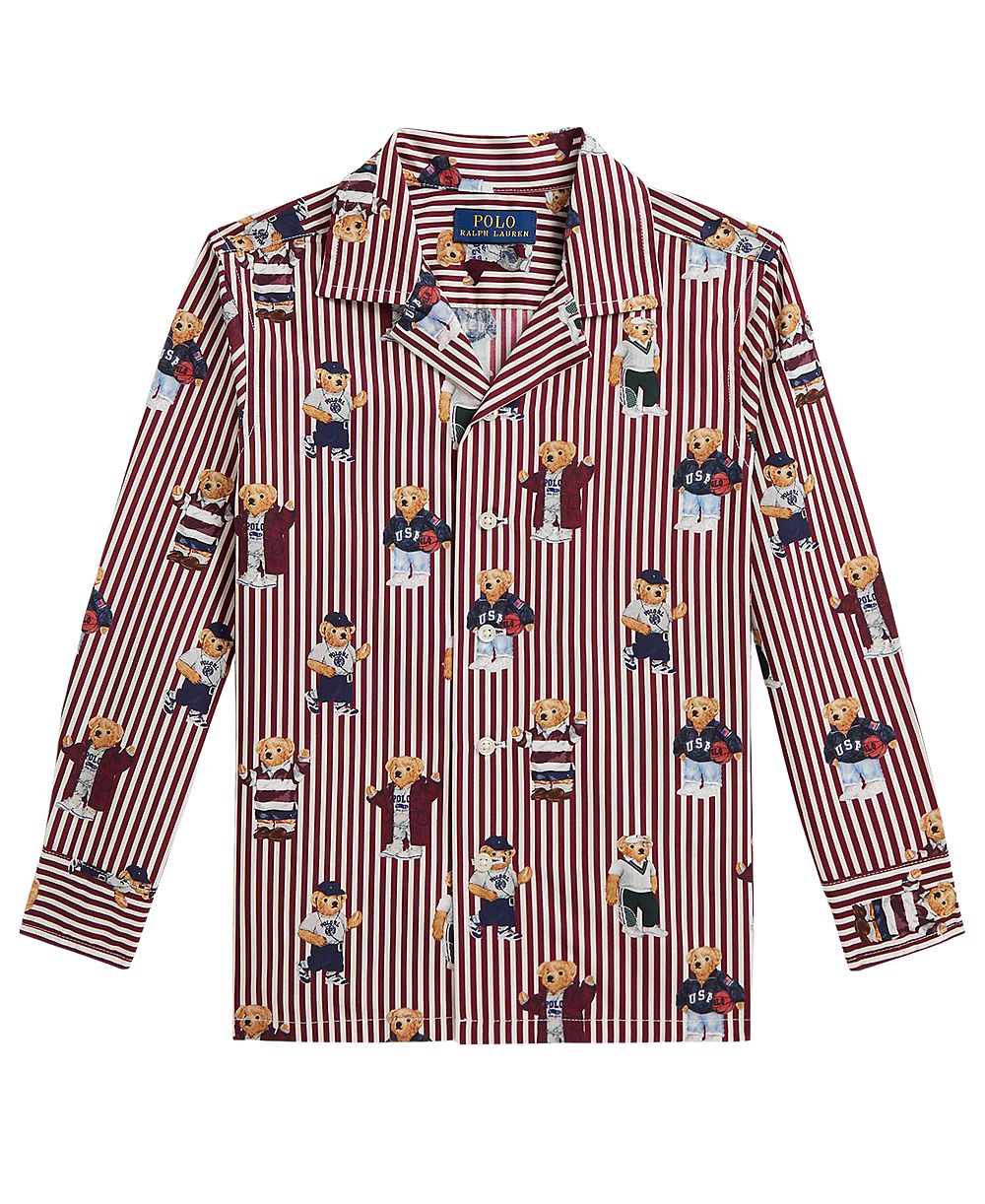 Polo Ralph Lauren Детская рубашка Polo Bear Striped, 2T-7