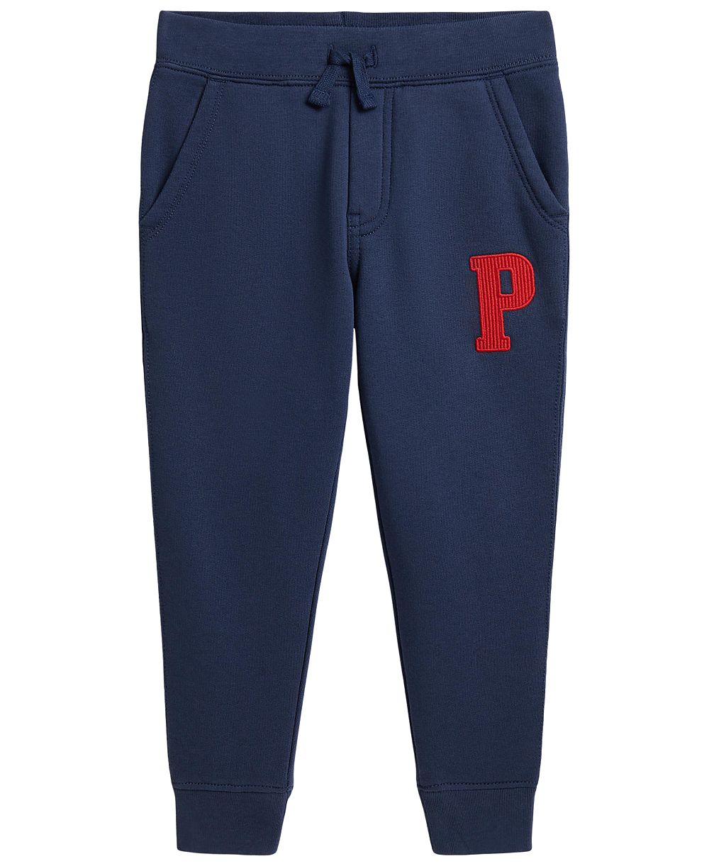 Детские флисовые джоггеры Polo Ralph Lauren 2T-7 с буквами