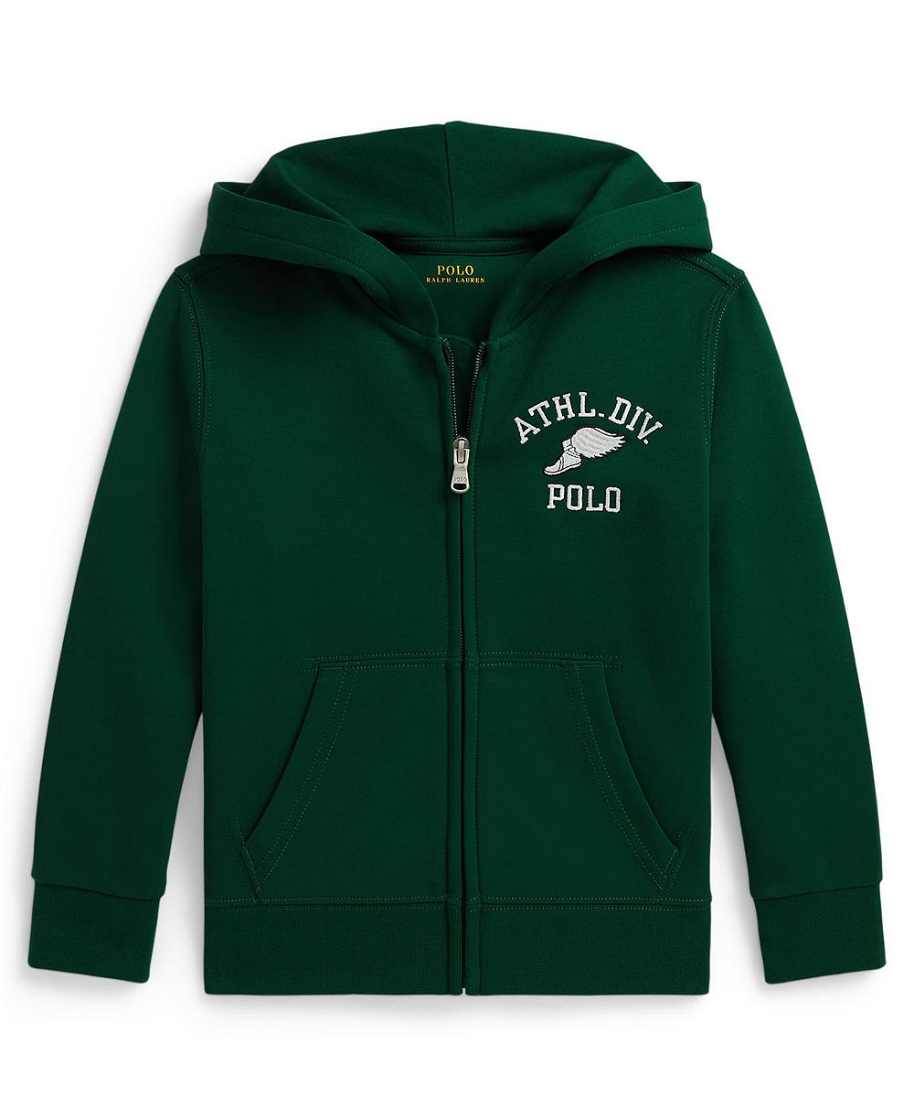 Polo Ralph Lauren Boys' 2T-7 Logo Double-Knit Full-Zip Hoodie