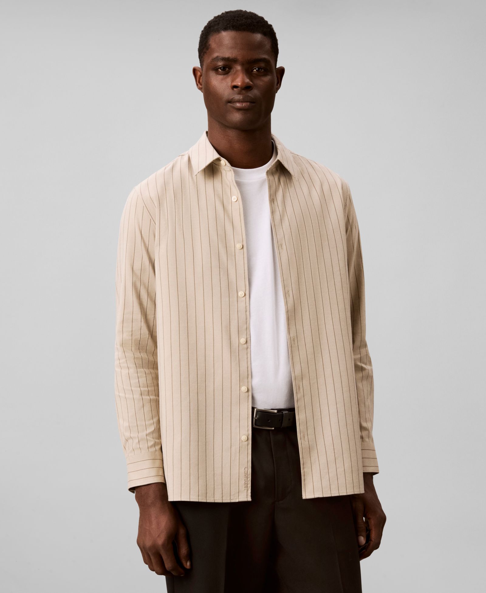 Рубашка Calvin Klein Men's Pinstripe Classic Long-Sleeve