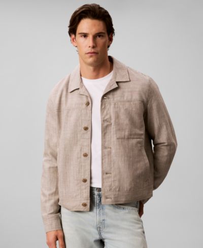 Мужская рубашка-куртка Calvin Klein Linen Blend