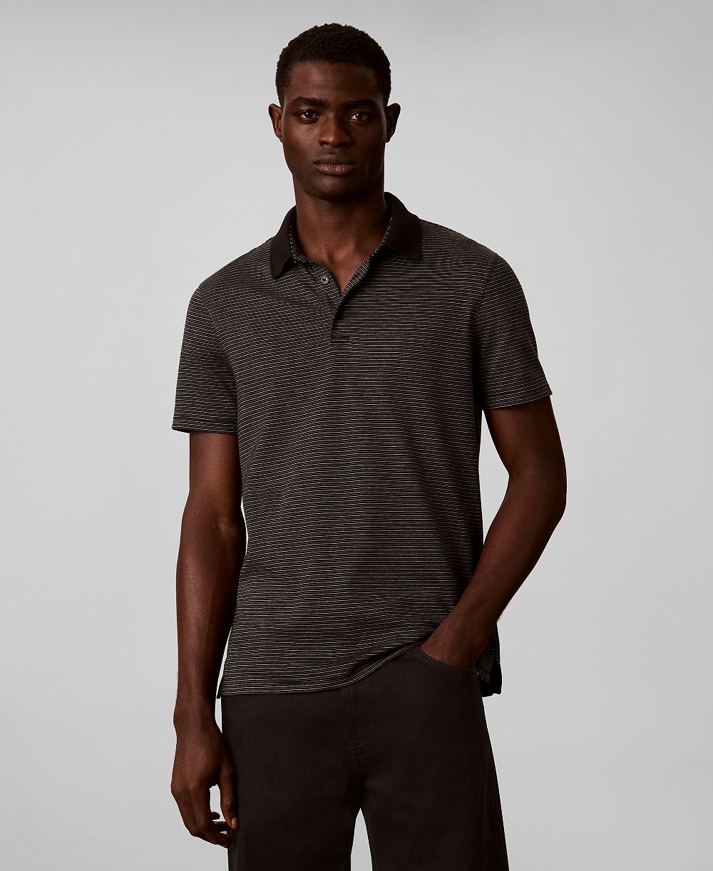 Calvin Klein Men's Supima Cotton Stripe Polo Shirt
