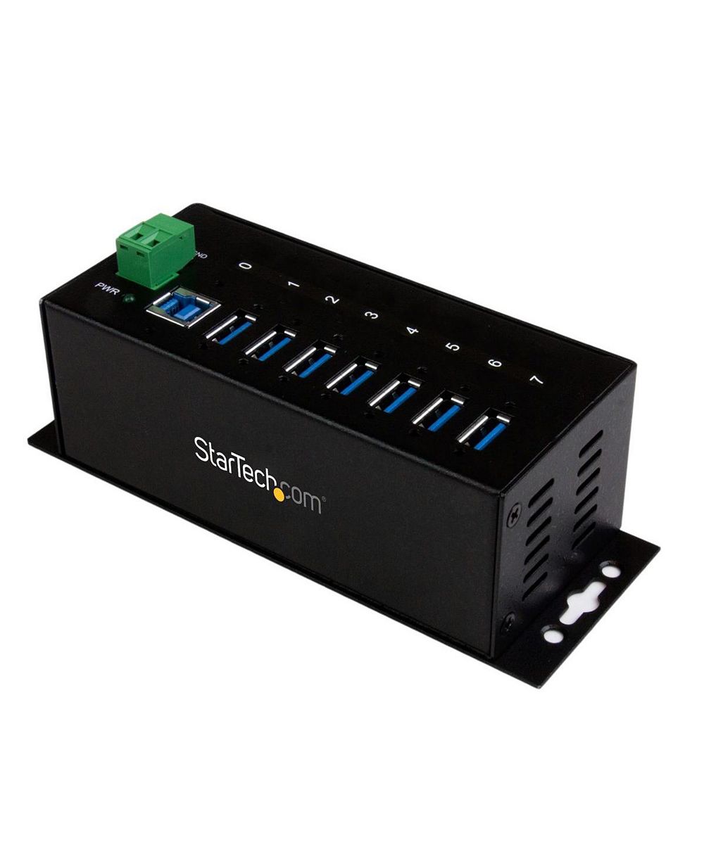 Промышленный USB 3.0 хаб StarTech.com на 7 портов с защитой от электростатического разряда