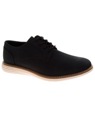 Perry Ellis Men's Business-Casual Lace-Up Faux Leather Oxfords