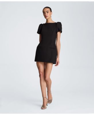 Kenneth Cole Женское мини-платье с рукавами-фонариками