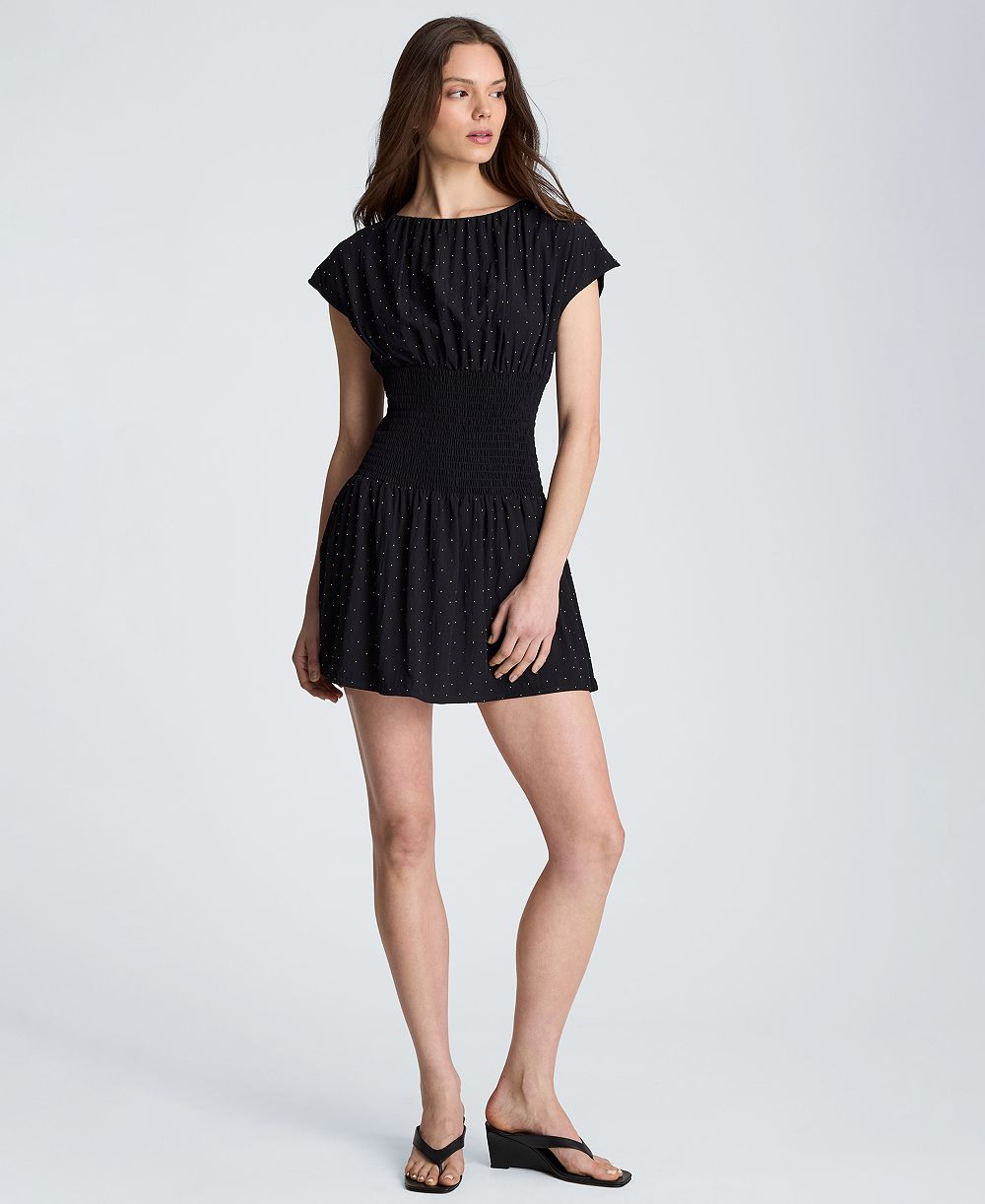 Мини-платье Kenneth Cole Women's Smocked Waist