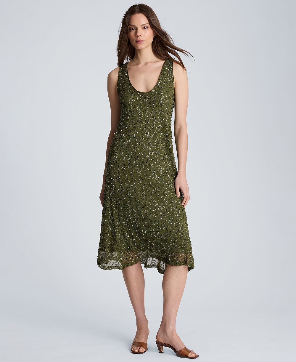 Женское платье Kenneth Cole Bias Scoop Neck Long Slip