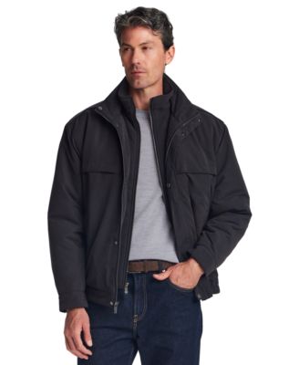 Weatherproof Men's Microfiber Fleece-Lined Bib Front Bomber Jacket