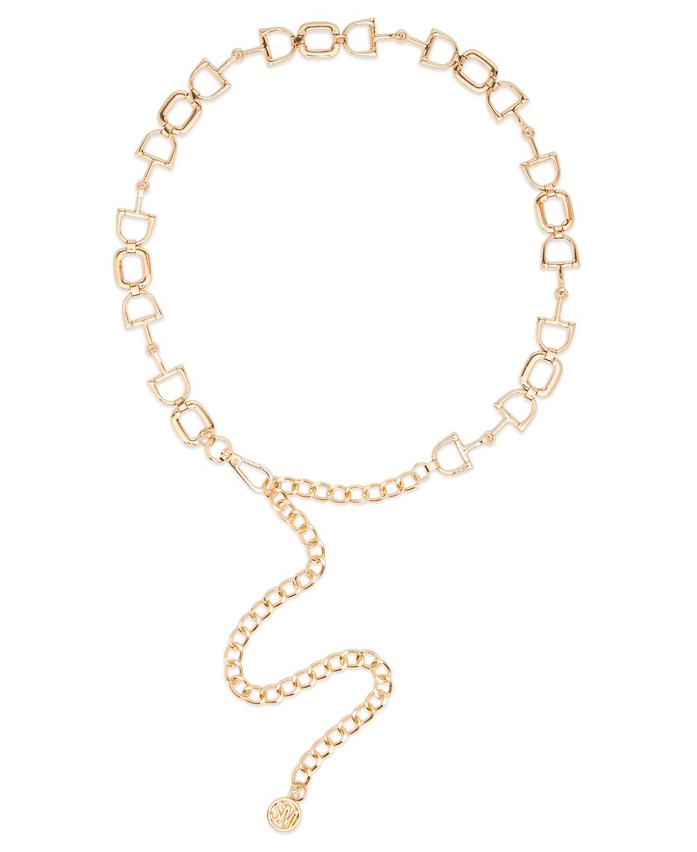 Steve Madden Equestrian Link Chain Belt
